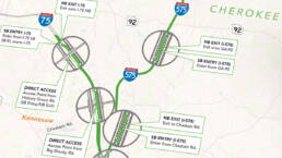 Peach Pass Express Lane Maps