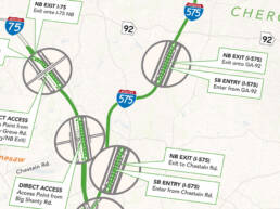 Peach Pass Express Lane Maps